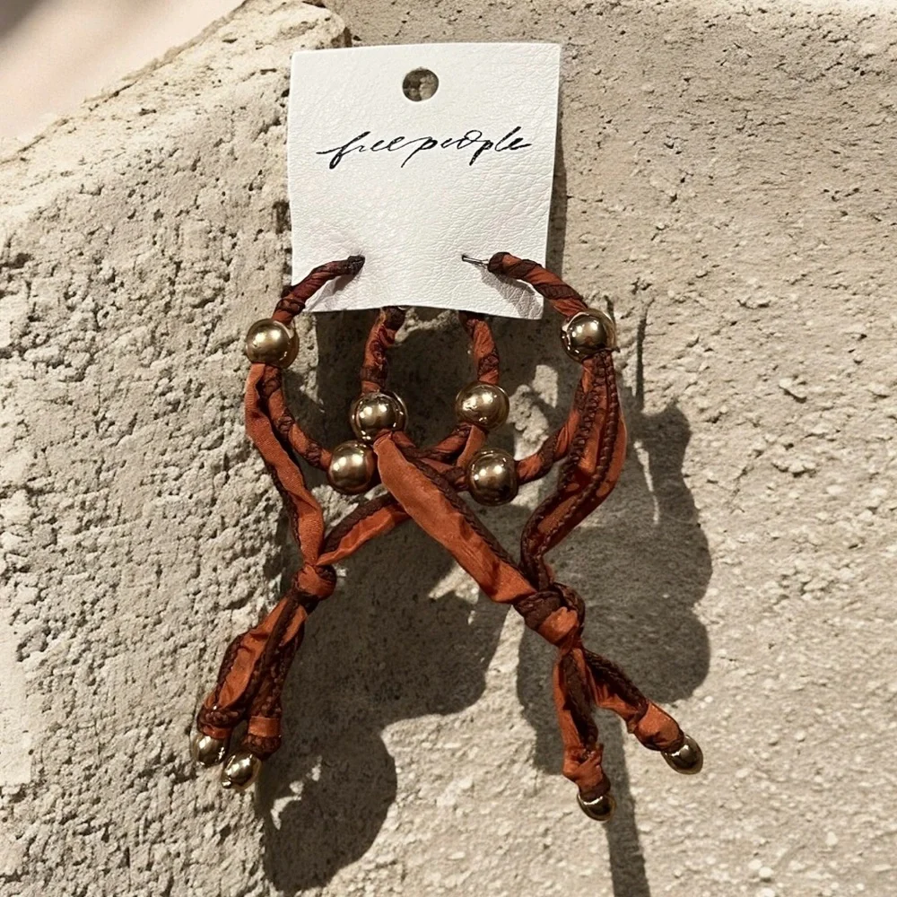 NWT Free People Lingering Love Hoops